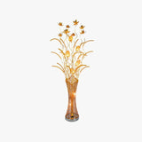 Golden Metal Vase Shape Living Room Floor Lamp