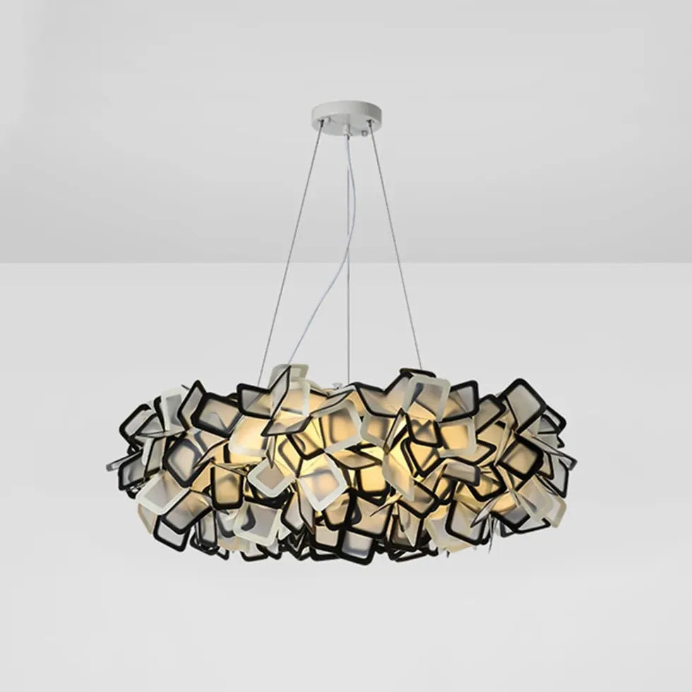 Petal-Shaped PVC Modern Bedroom Pendant Light