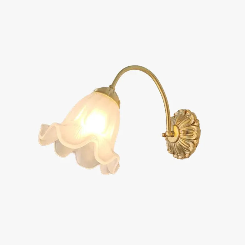 wandleuchte gold vintage elegante nordische Blumenform