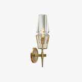 Lantern Glass Vintage Gold Wall Lights