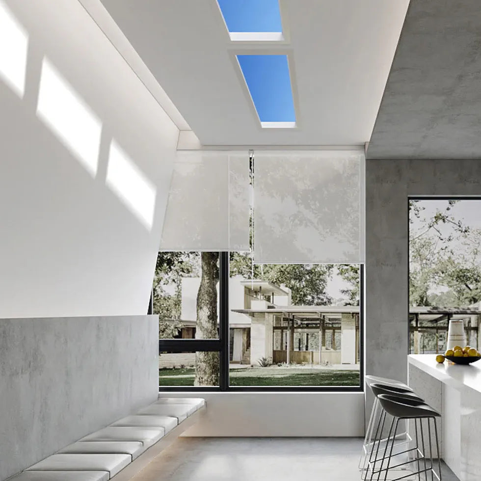 Rechteckige Deckenleuchte LED mit eingebautem minimalistischen Panel - Clowas.de