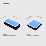 Rechteckige Deckenleuchte LED mit eingebautem minimalistischen Panel - Clowas.de