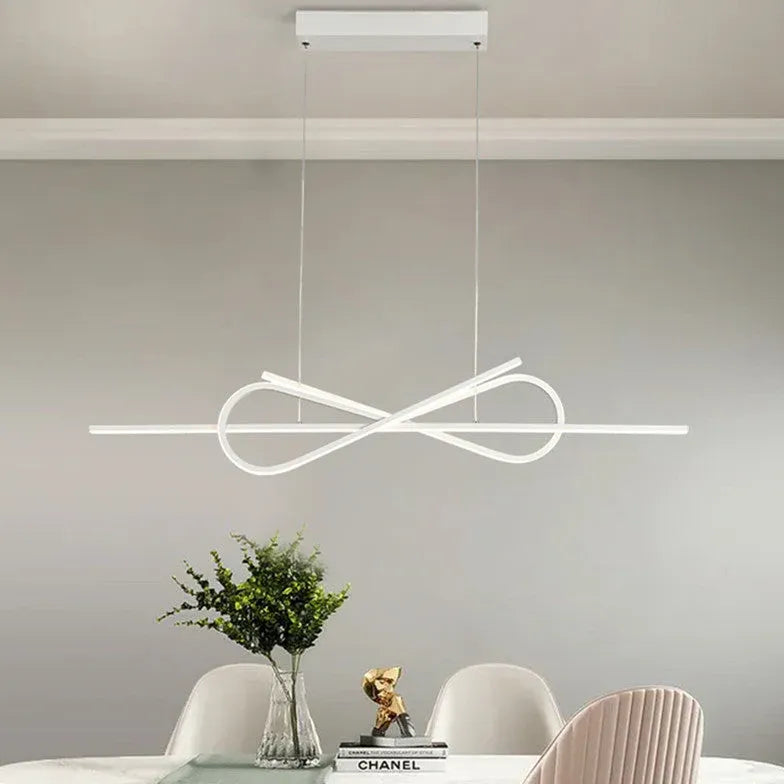 Interwoven Streamlined LED Dining Room Pendant Light