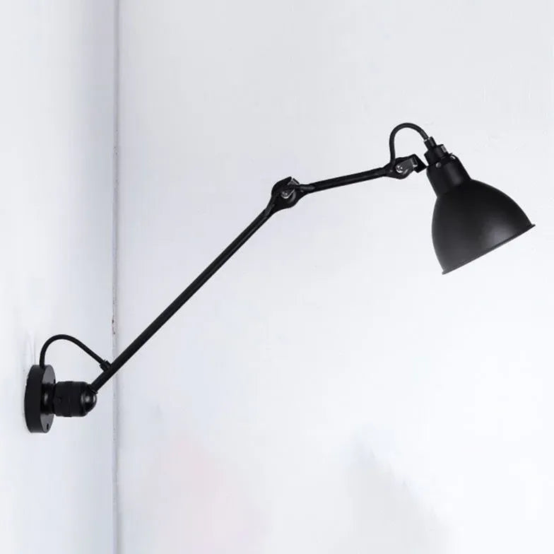 black wall light with switch