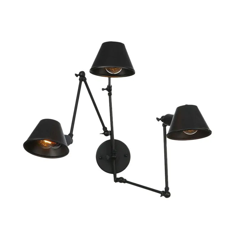 Multi Arm Adjustable Industrial Wall Lights