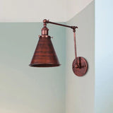 Cone Lampshade Swing Arm Vintage Wall Lights