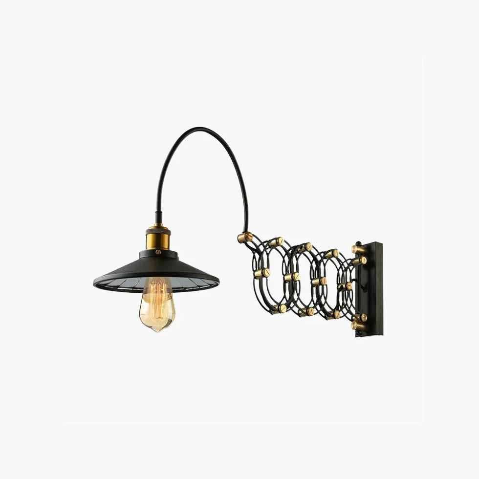 Extendable Wall Light Industrial Black