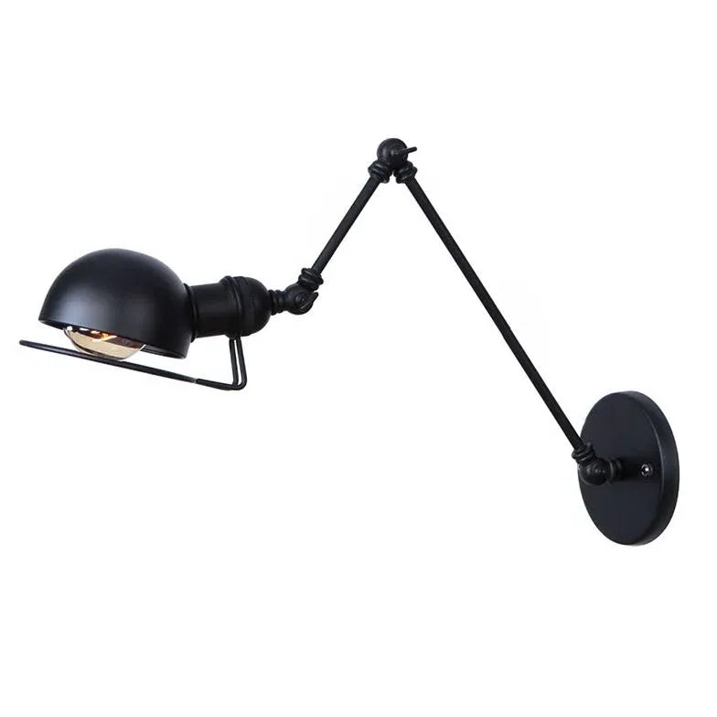 Matte black Adjustable industrial Reading Light