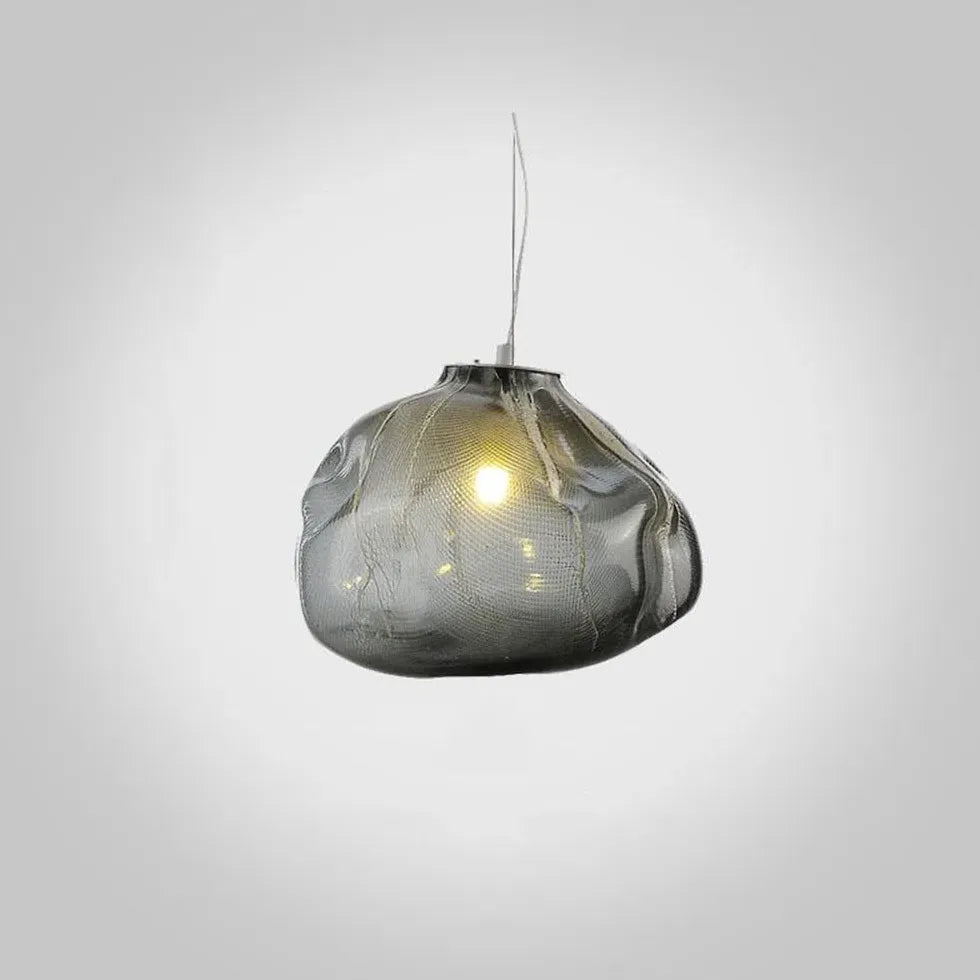 Irregular Shaped Glass Shade Modern Pendant Light