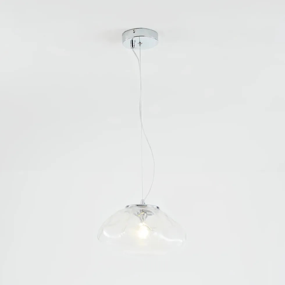 Irregular Shaped Glass Shade Modern Pendant Light