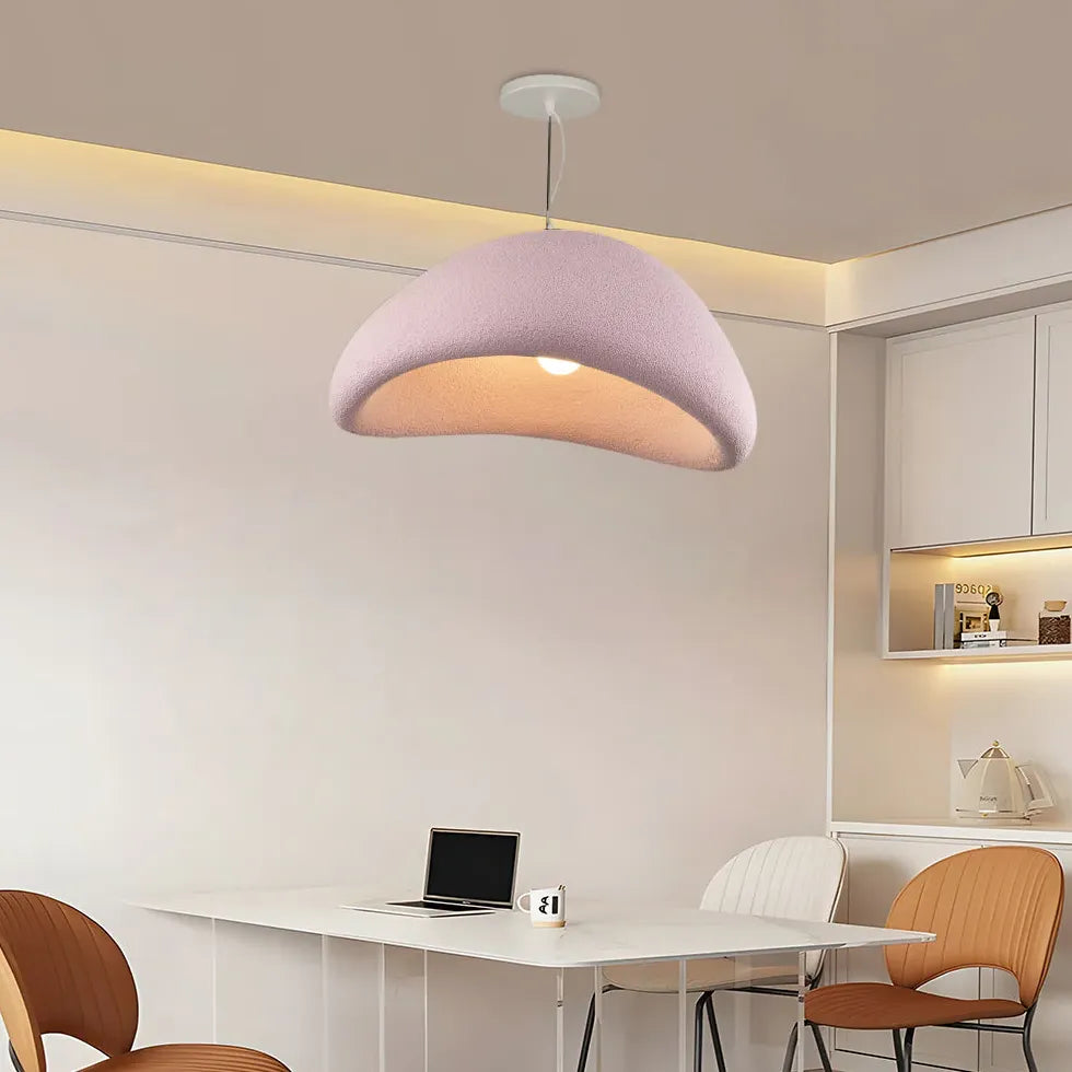 Polystyrene Modern Pink Bedroom Pendant Light