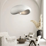 Faux Concrete Design Modern White Pendant Light