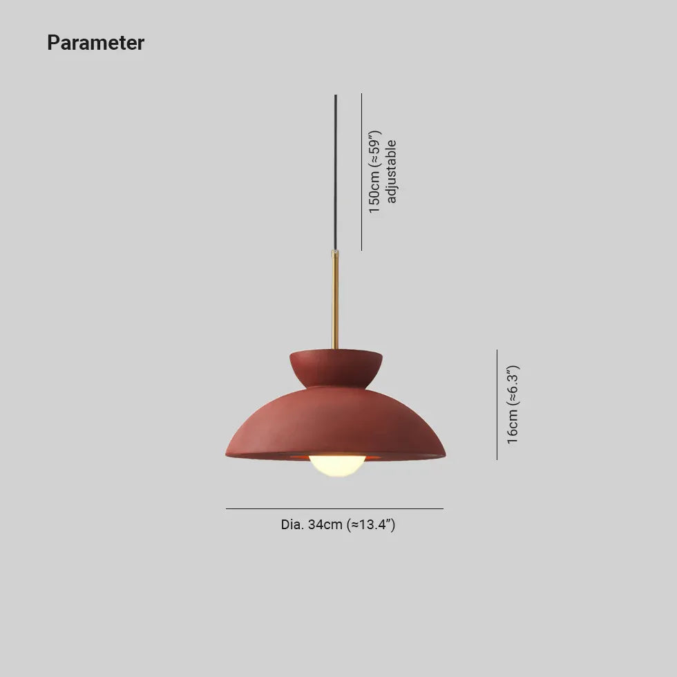 Red Frosted Modern Dining Room Pendant Light