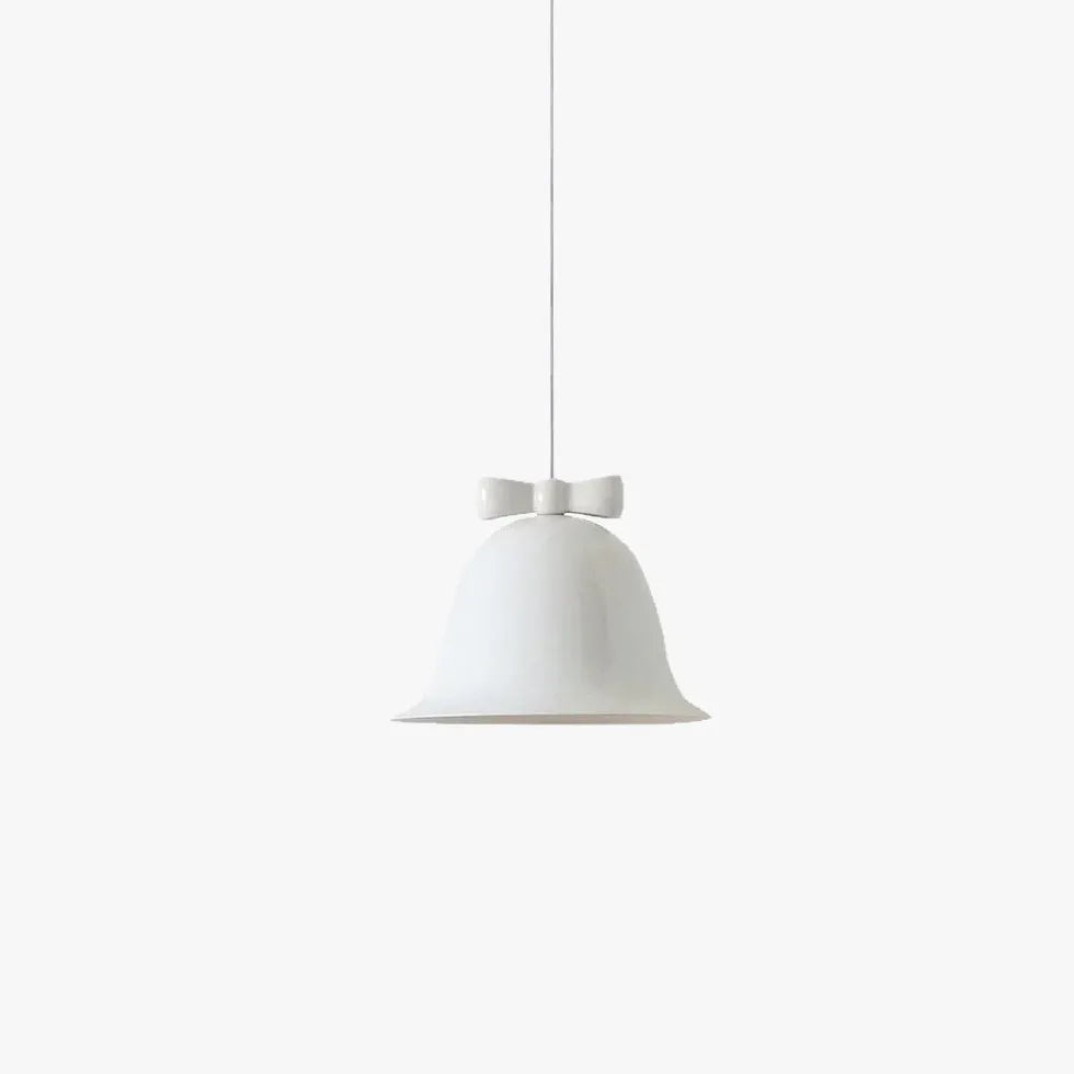 Bell-shaped Cream White Bedroom Pendant Light