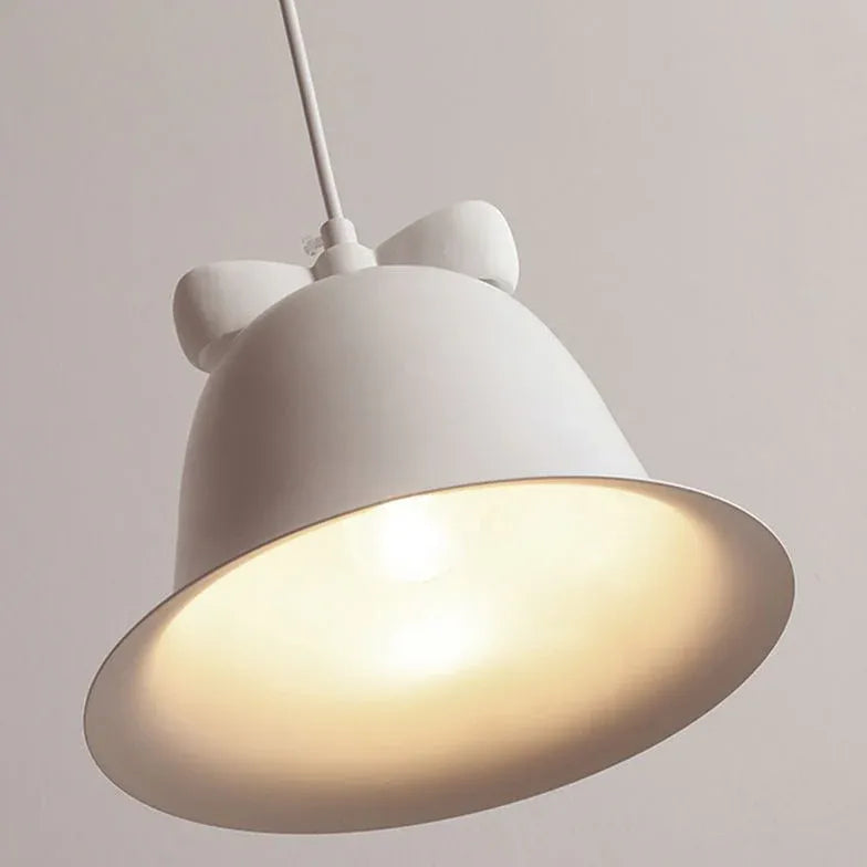 Bell-shaped Cream White Bedroom Pendant Light