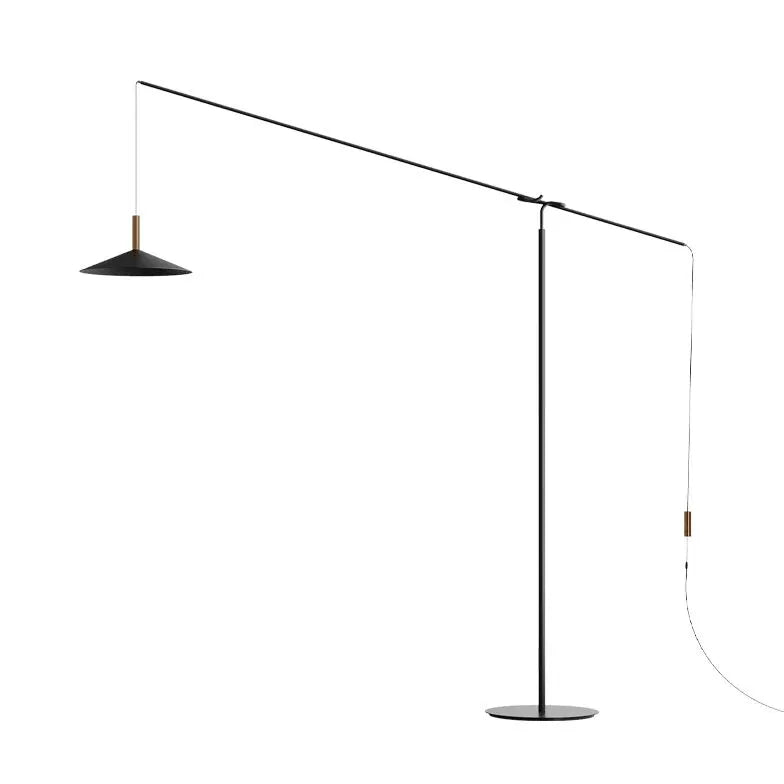 Cantilever Black Minimalist Plug-in Stehlampe