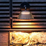 Perforated Shade Corner Outdoor Wall Lights