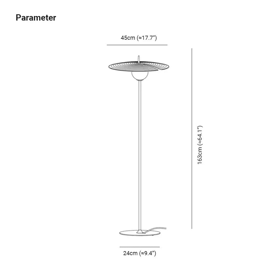 Große schwarze Scheibe moderne Tischlampe