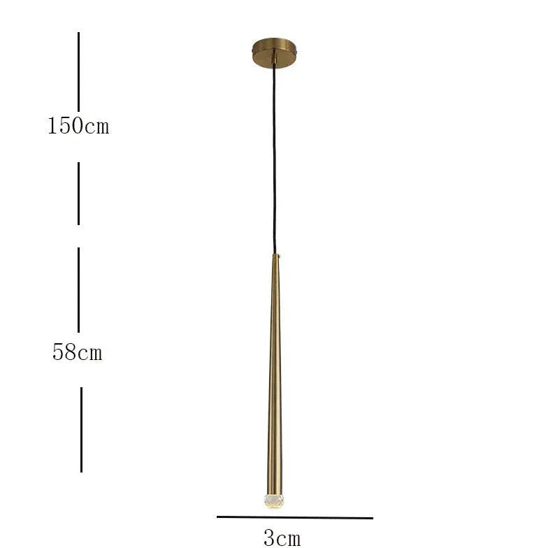 Kristallleuchter klein nordisch minimalistisch Einzelkopf Design