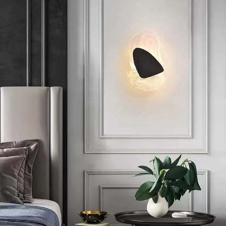 LED Wandleuchte Schwarz Gold Modernes Minimalistisches