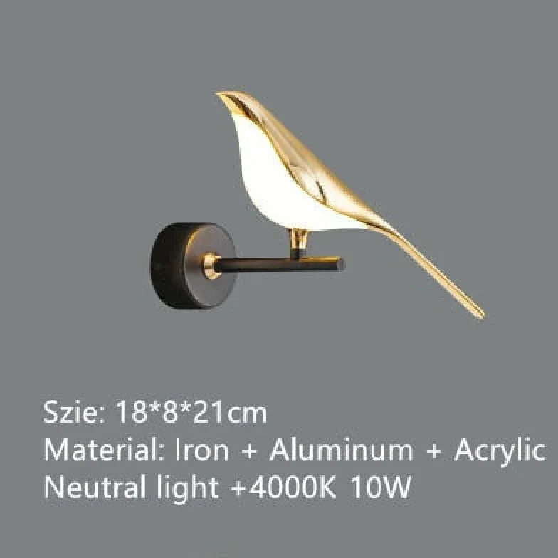 Bird Wall Light Led Modern