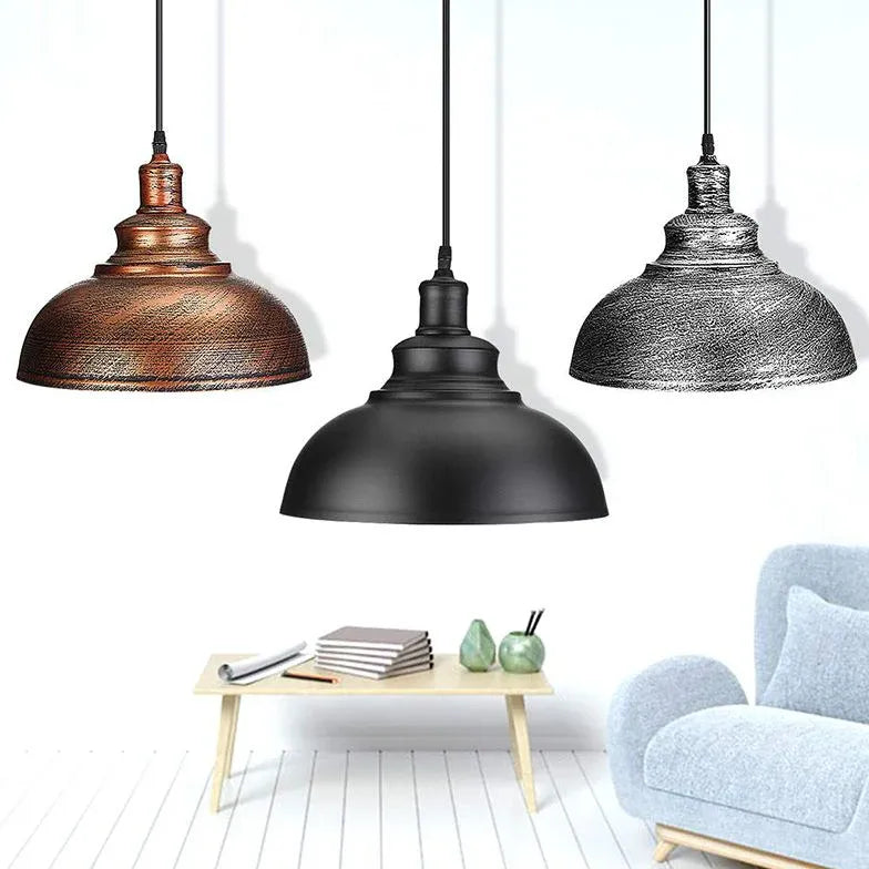 Semi-Sphere Vintage Industrial Pendant Light