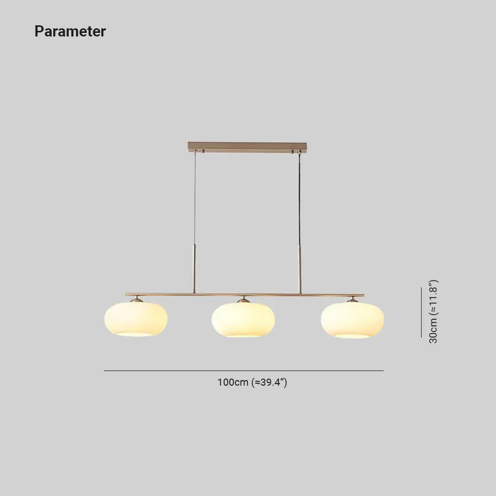 Esszimmer Hängelampe LED Glas weiß modern - Clowas.de