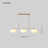 Esszimmer Hängelampe LED Glas weiß modern - Clowas.de
