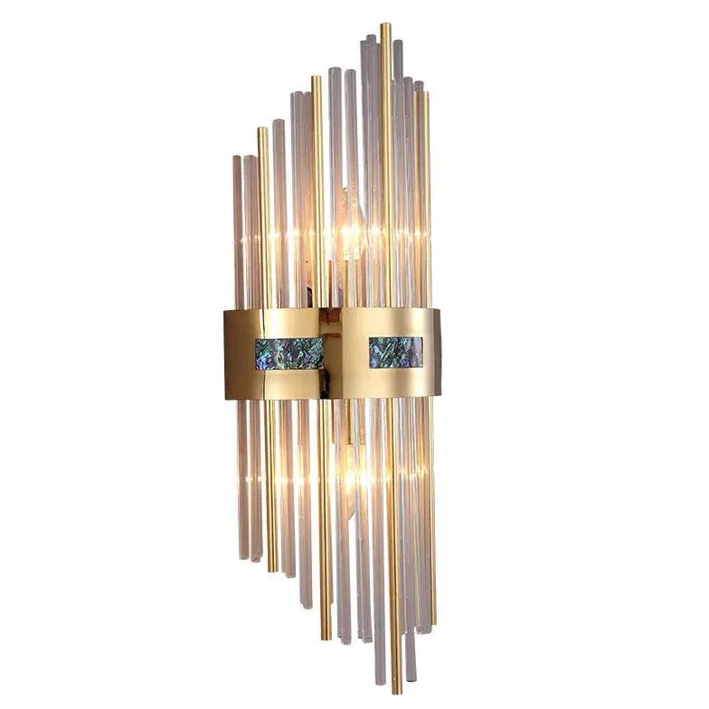 wandleuchte led innen modern nordische kristall design