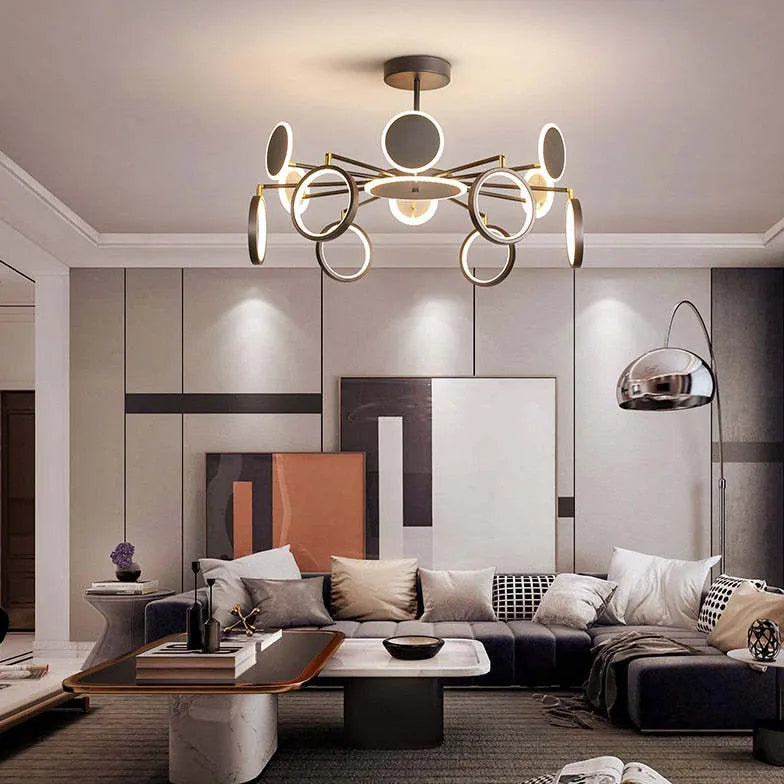 Decken Kronleuchter LED moderne leichte Luxusvariante - Clowas.de