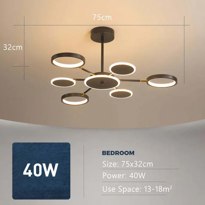 Decken Kronleuchter LED moderne leichte Luxusvariante - Clowas.de