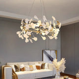 Deckenlampe Kronleuchter mit leichtem Blütenblattdesign - Clowas.de