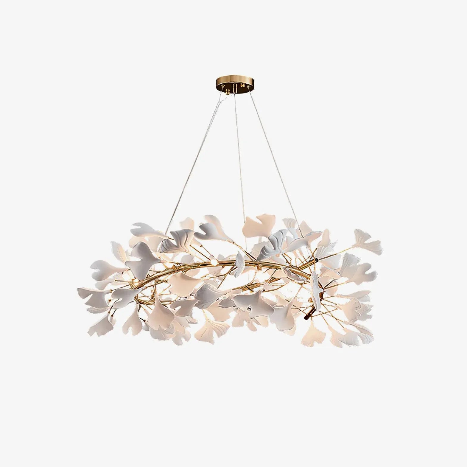 Deckenlampe Kronleuchter mit leichtem Blütenblattdesign - Clowas.de