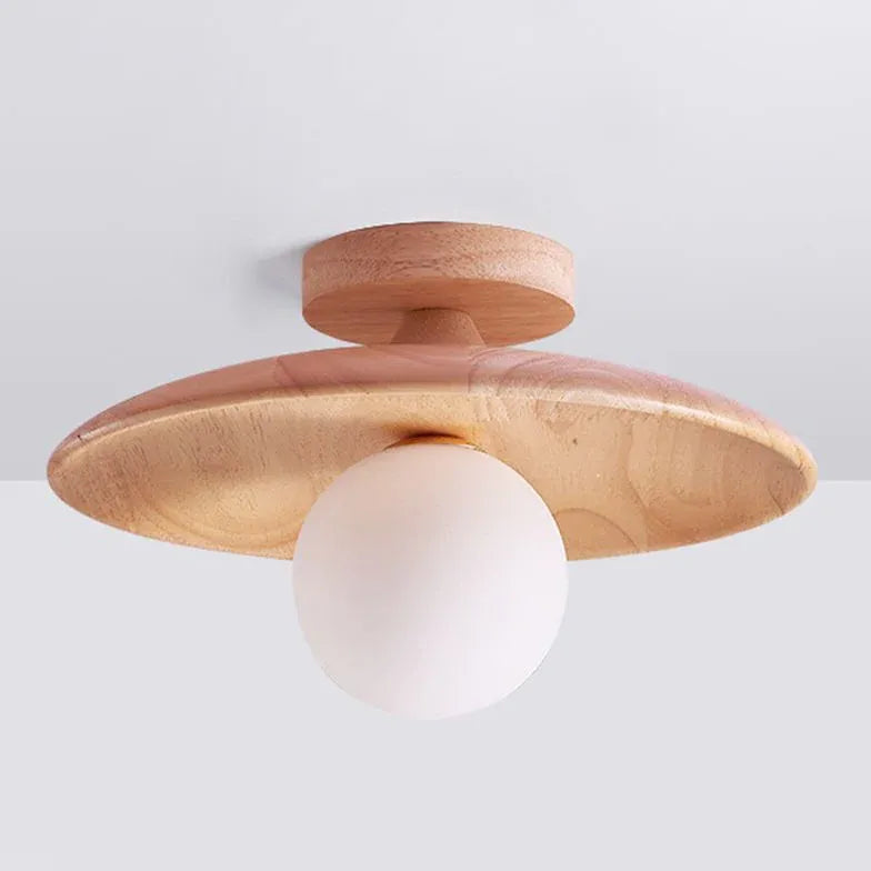 Deckenleuchte Flur Holz modernes schlichtes Design - Clowas.de