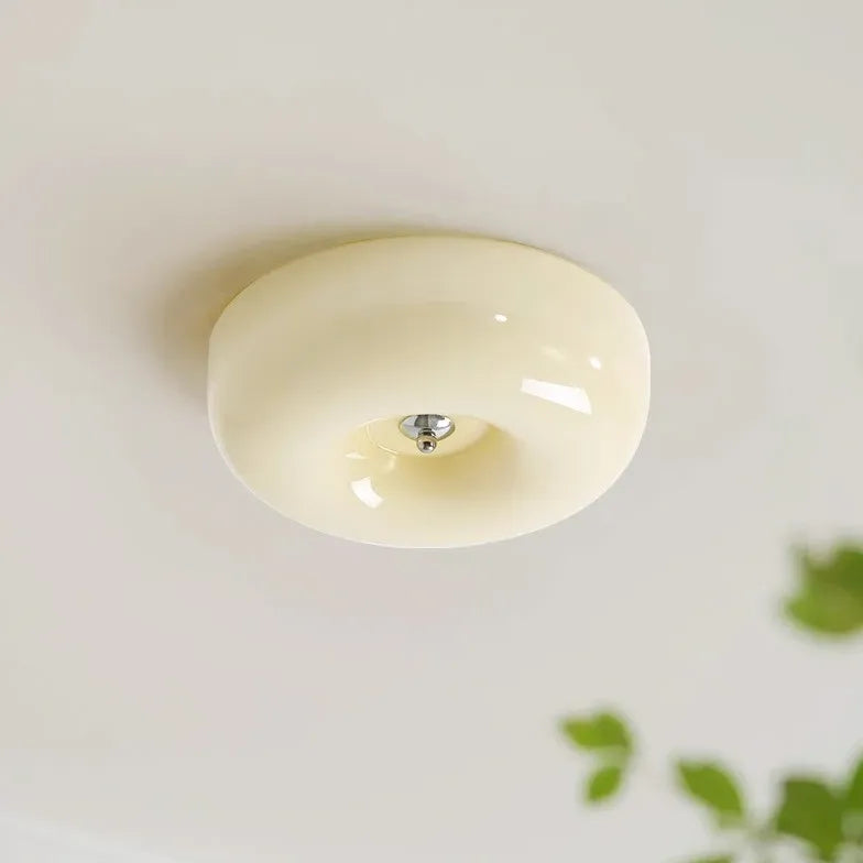 Deckenleuchte Gelb im Bauhaus-Stil mit Glas - Clowas.de