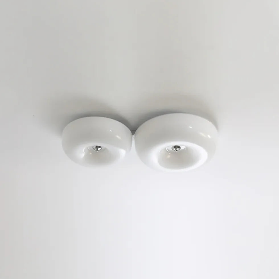 Deckenleuchte Gelb im Bauhaus-Stil mit Glas - Clowas.de