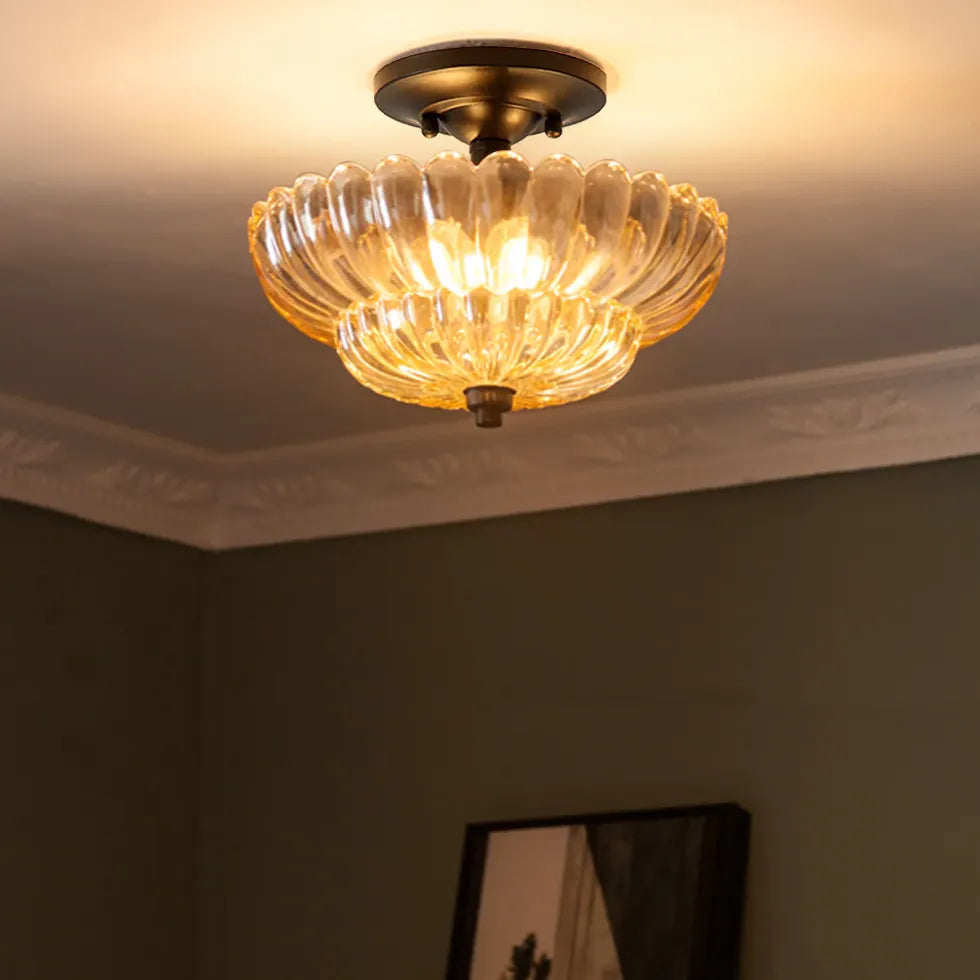 Deckenleuchte Glas flach im nordischen Luxusdesign - Clowas.de