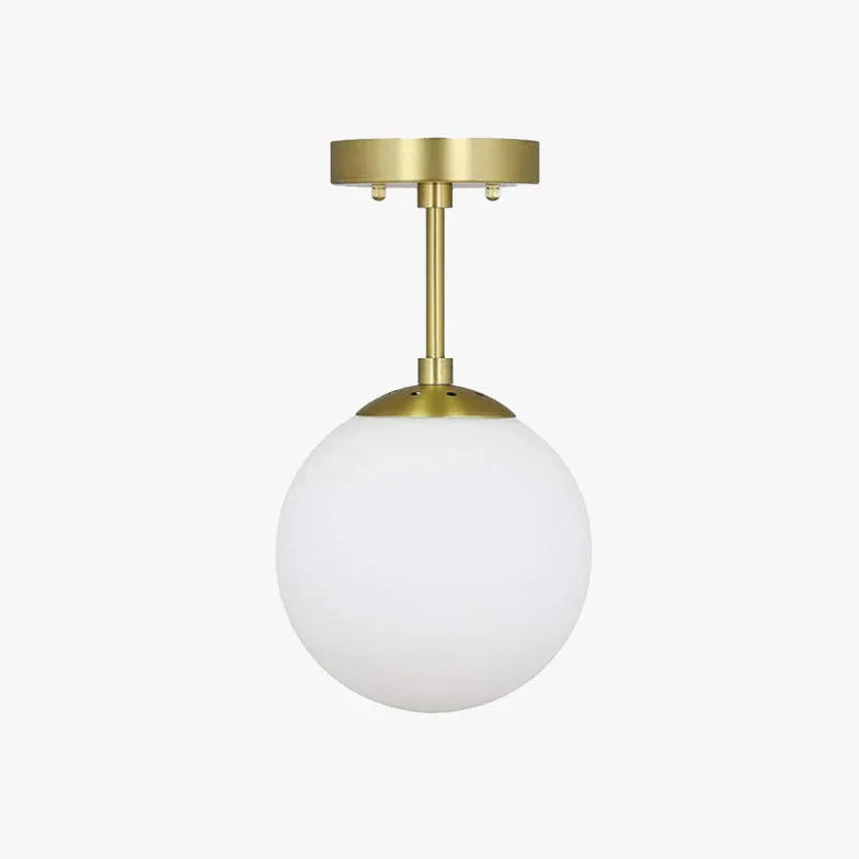 Deckenleuchte hängend modern nordisch schlicht milchweiße Kugel - Clowas.de