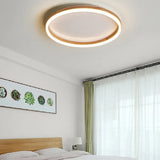 Deckenleuchte Holzoptik modern rundes schlichtes Design - Clowas.de