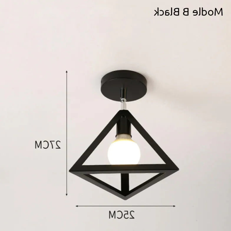 Deckenleuchte Industrial Look Metall Nordische Kreative Deckenlampe - Clowas.de