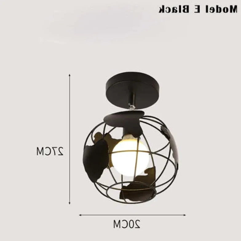 Deckenleuchte Industrial Look Metall Nordische Kreative Deckenlampe - Clowas.de