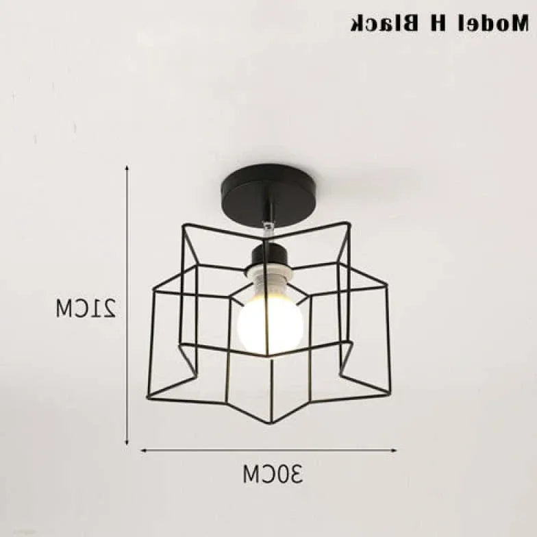 Deckenleuchte Industrial Look Metall Nordische Kreative Deckenlampe - Clowas.de