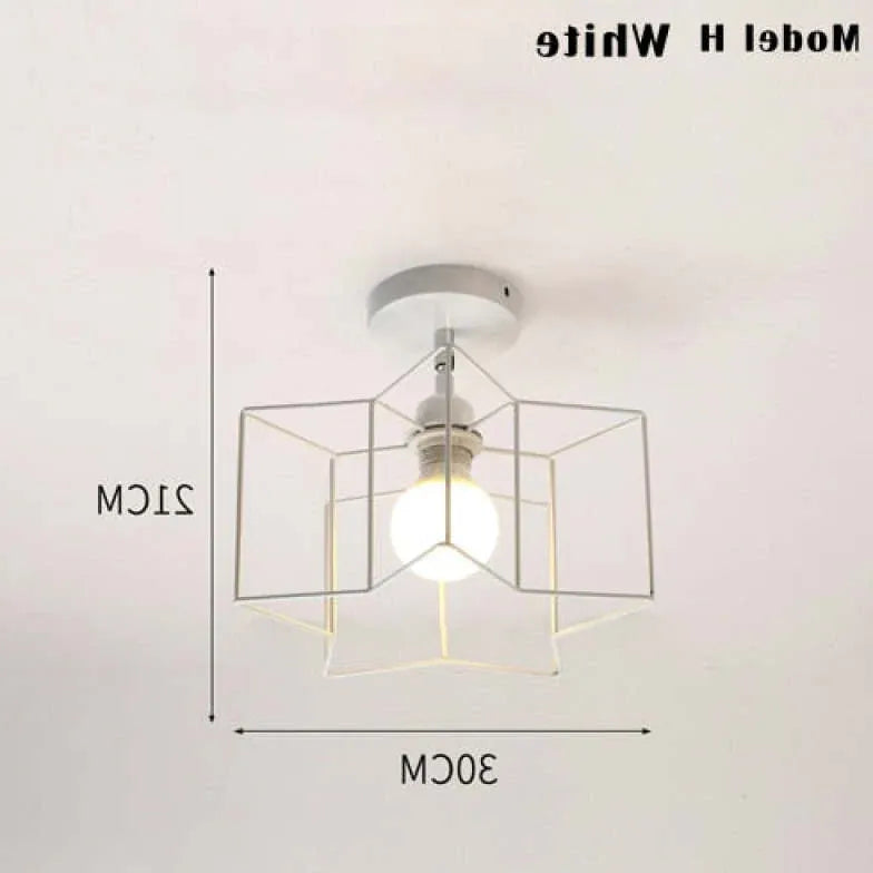 Deckenleuchte Industrial Look Metall Nordische Kreative Deckenlampe - Clowas.de