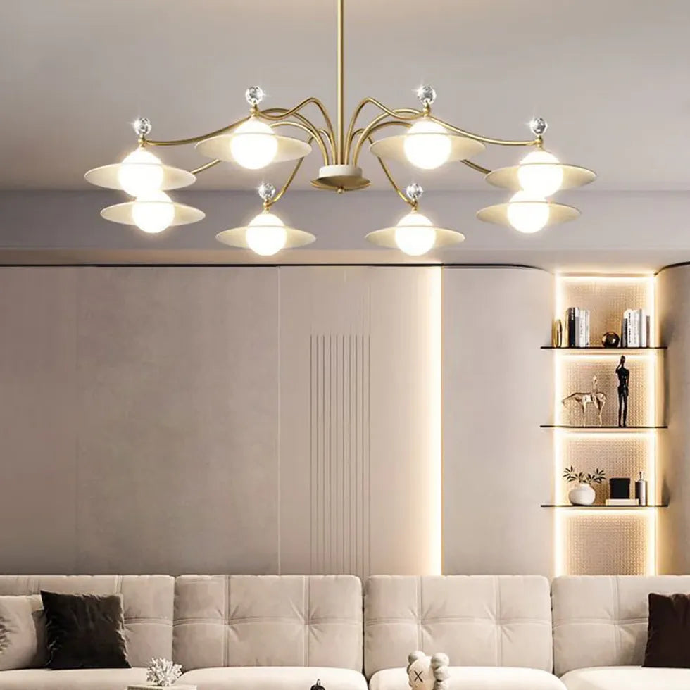 Deckenleuchte Kugel Gold modernes luxuriöses Design - Clowas.de