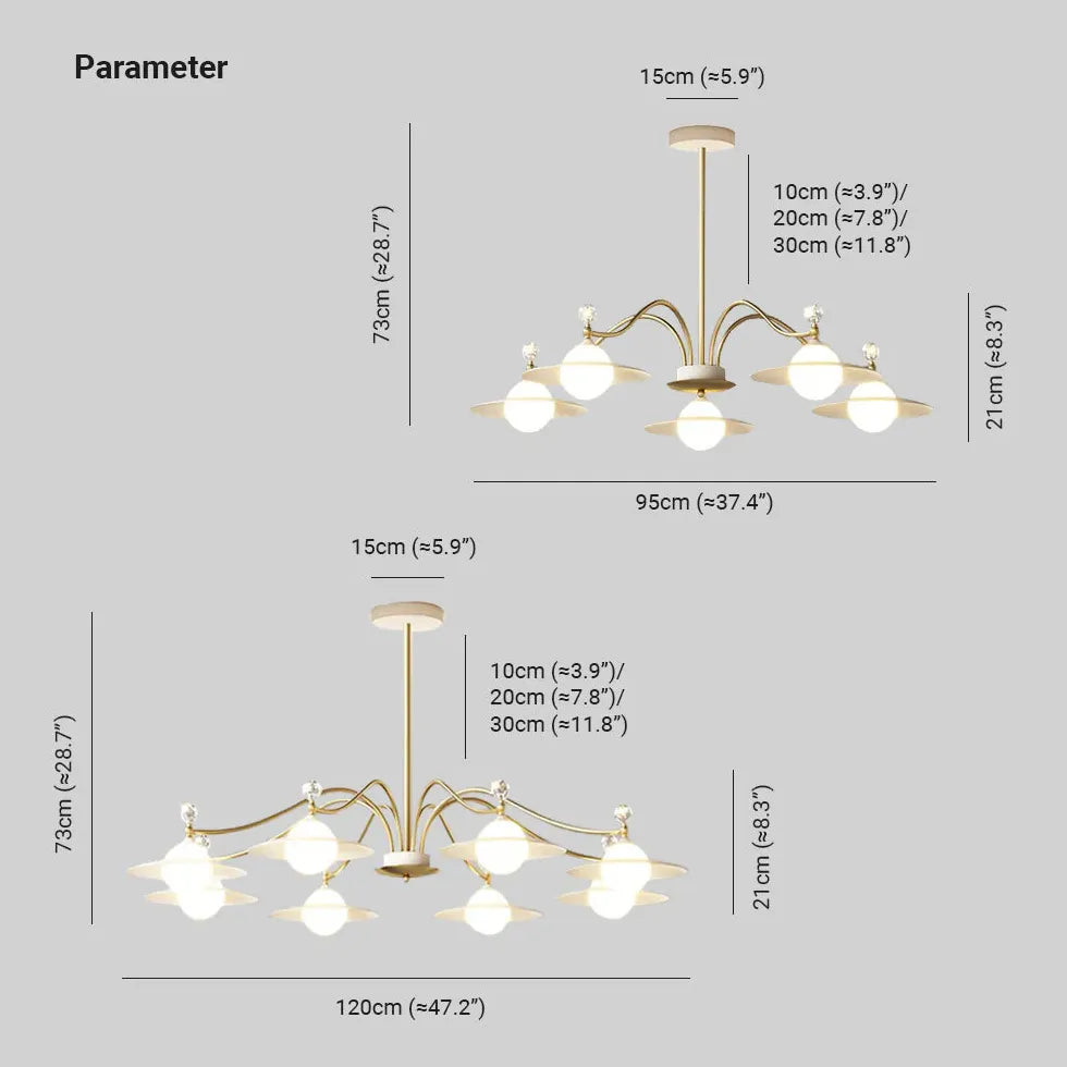 Deckenleuchte Kugel Gold modernes luxuriöses Design - Clowas.de
