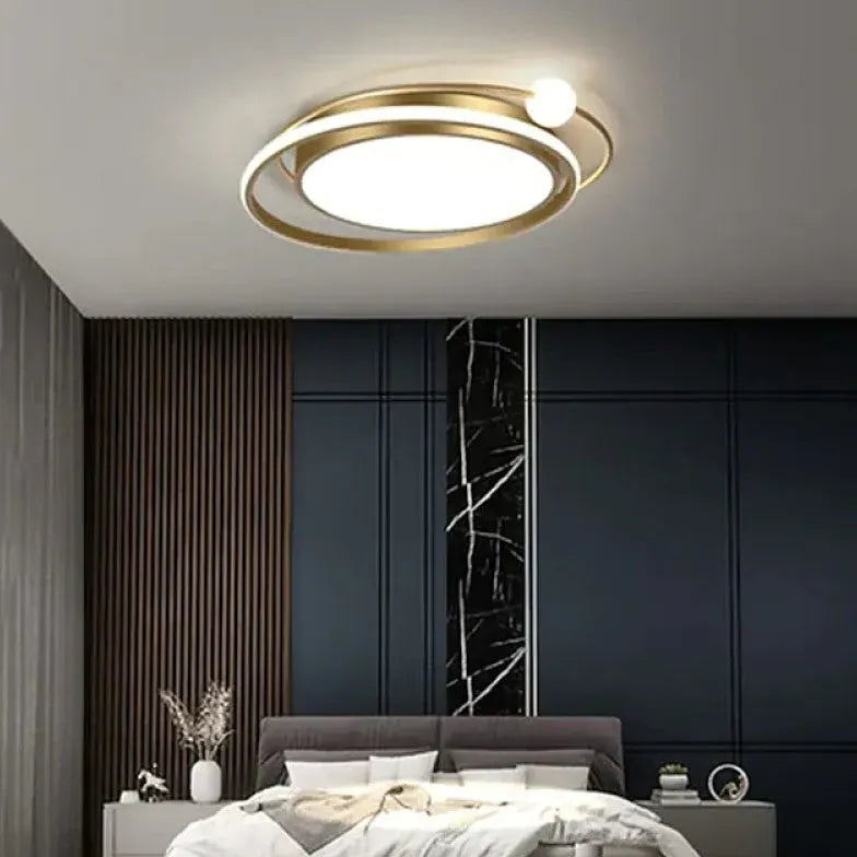 Deckenleuchte LED Schwarz Moderne Runde Deckenlampe - Clowas.de