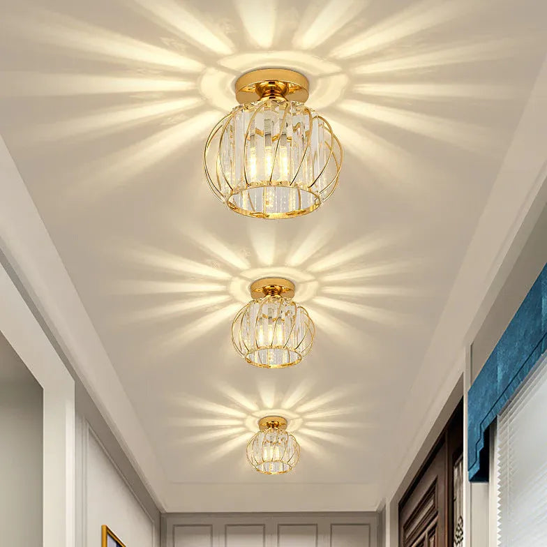 Deckenleuchte Rund Schwarz Moderne Kristall Deckenlampe - Clowas.de