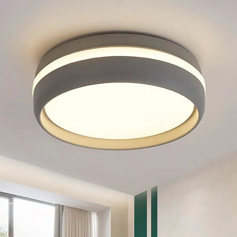 Deckenleuchte rund schwarz nordischer moderner Stil - Clowas.de