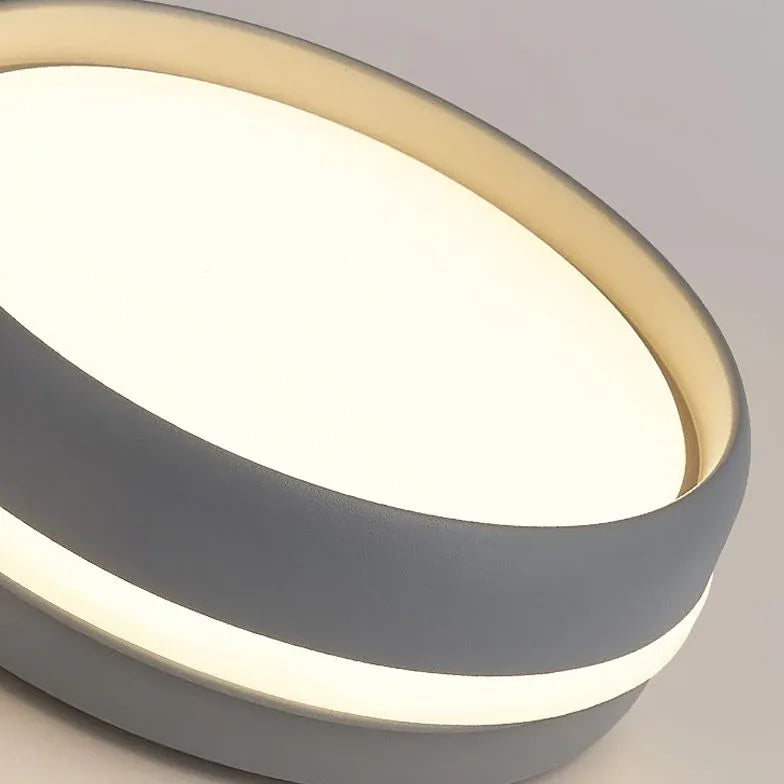 Deckenleuchte rund schwarz nordischer moderner Stil - Clowas.de