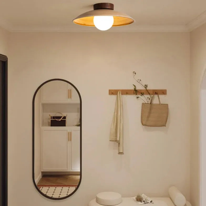 Deckenleuchte schlicht im japanischen minimalistischen Holzstil - Clowas.de